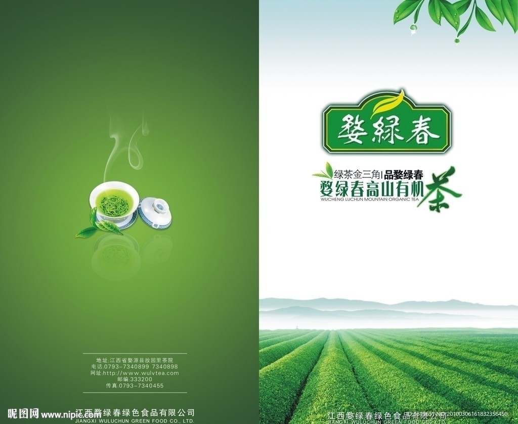 茶叶宣传册封面