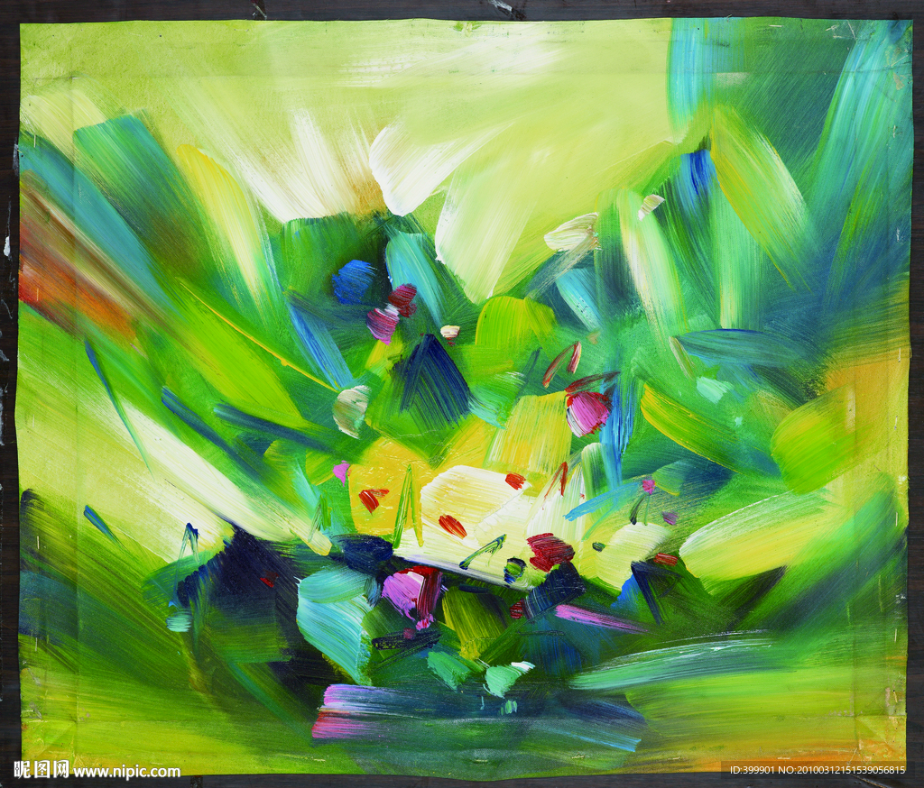 扫描花卉油画24（43厘米X37厘米）