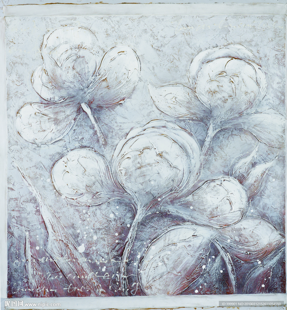 扫描花卉油画31（36厘米X39厘米）