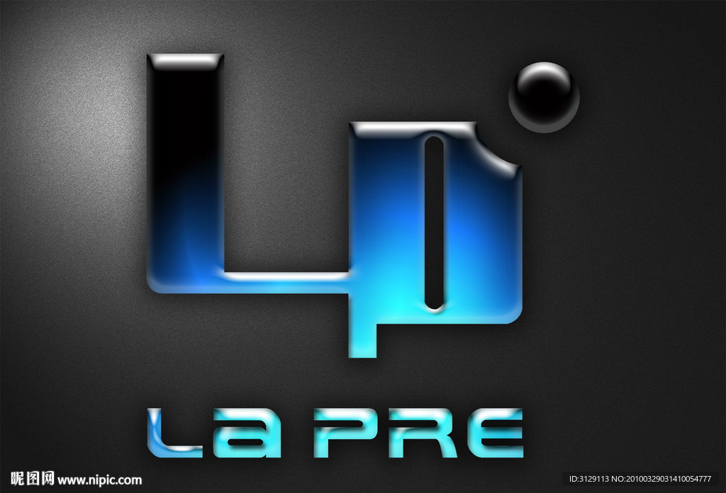 蓝色水晶系列logo设计