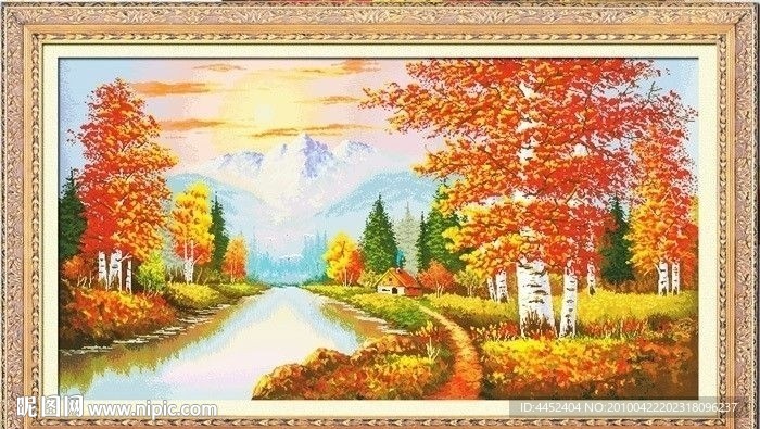 十字绣源文件金色年华