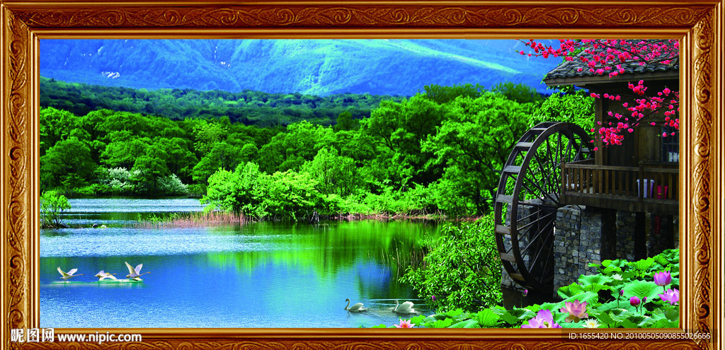 自然风景 山水风景 挂画