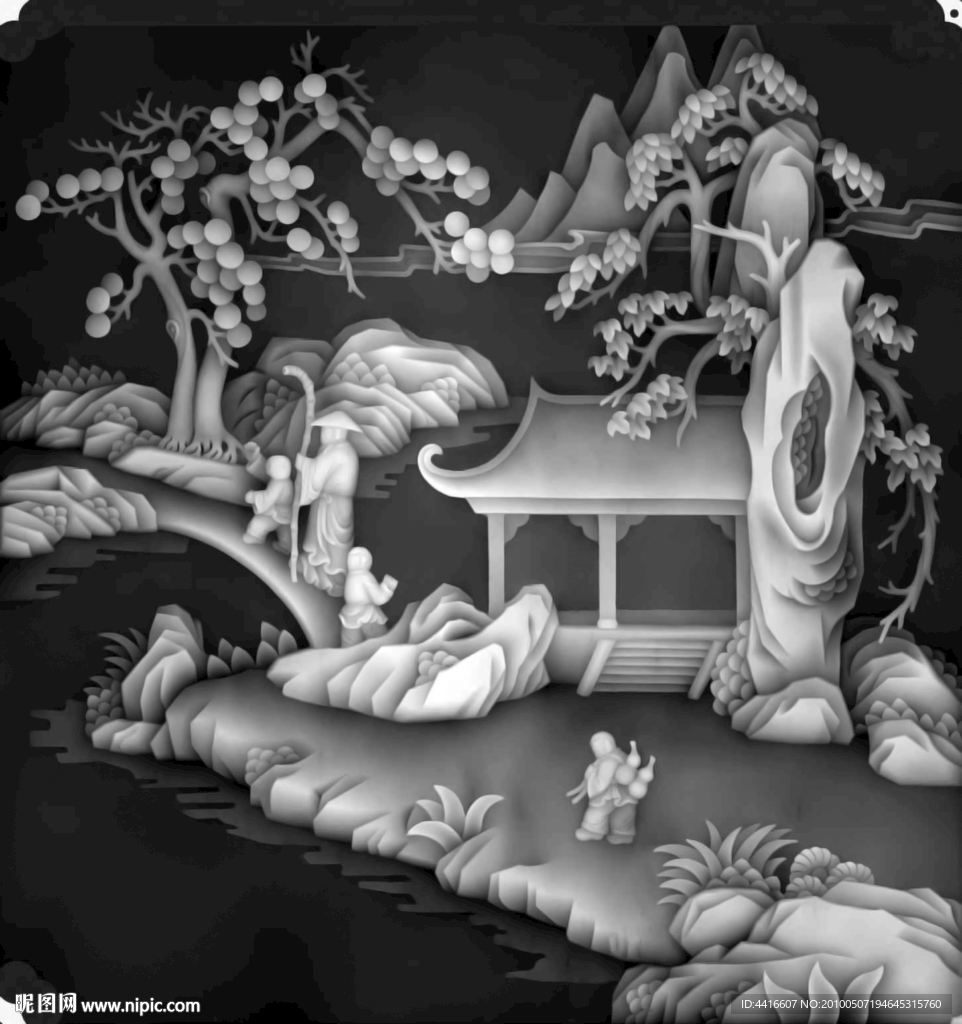 浮雕灰度图