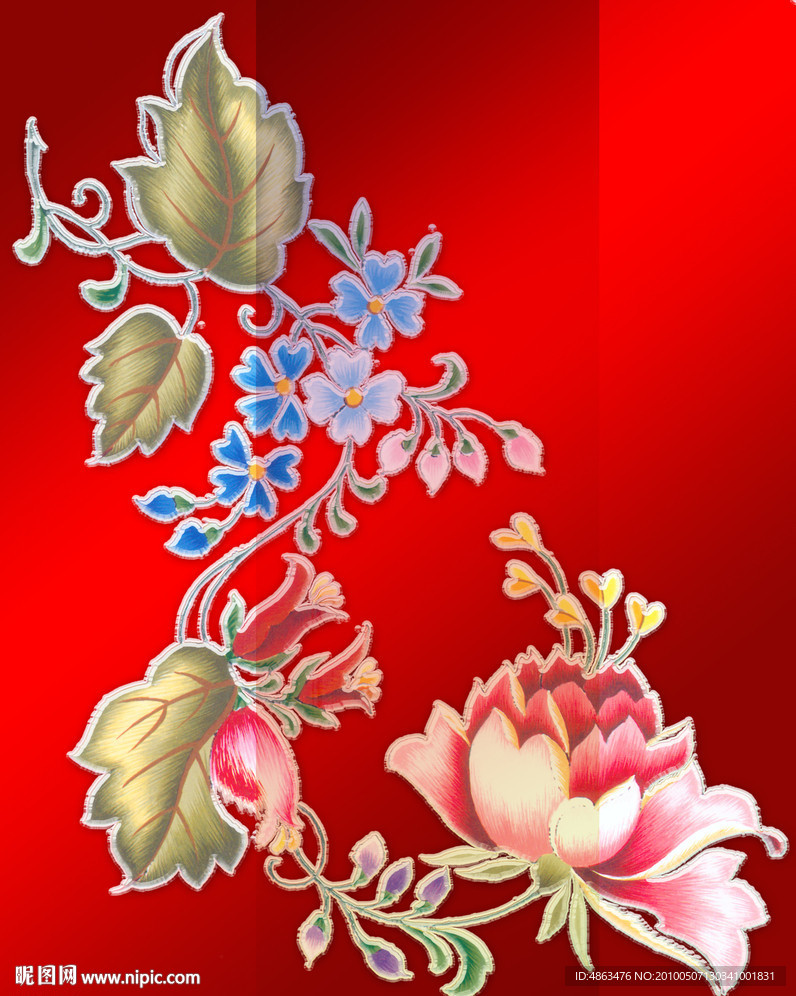 精美图案花纹花卉花