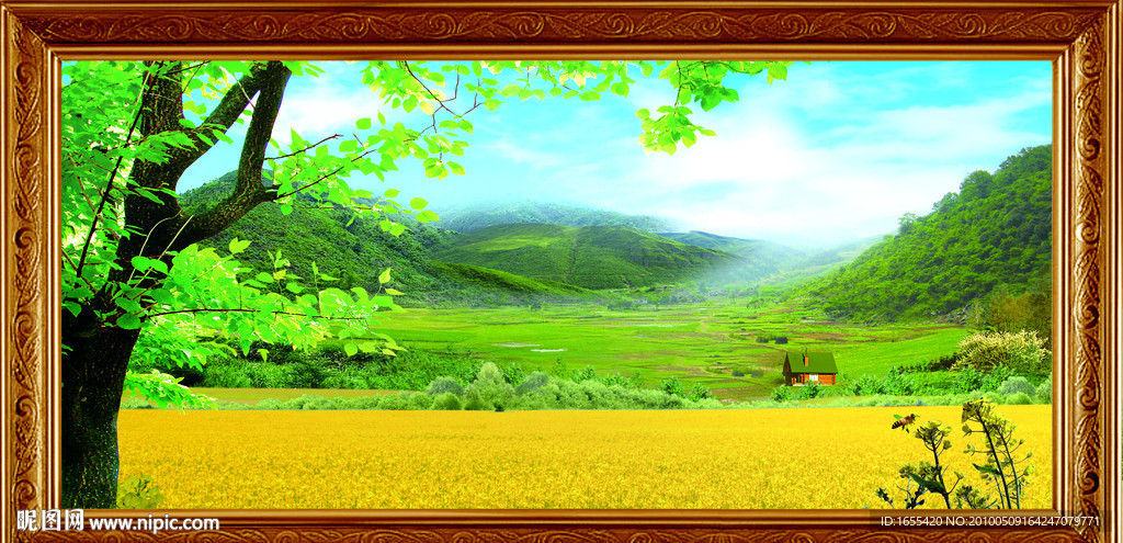 自然风景 田野风景 美丽大自然 挂画
