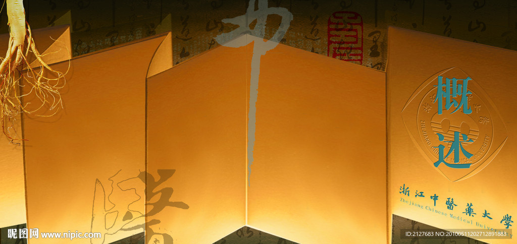 中医文化展板模板