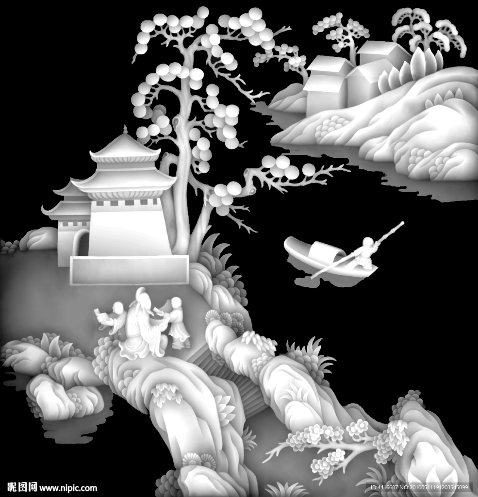 浮雕灰度图