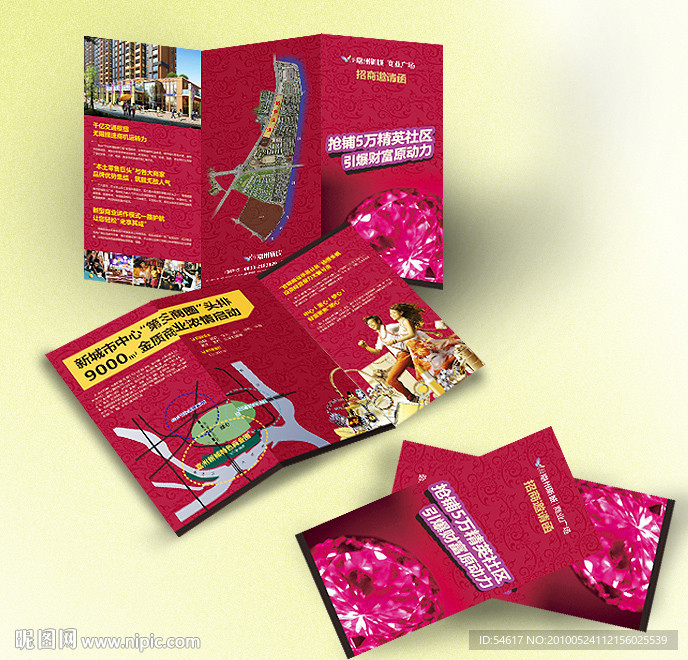商业楼盘DM折页
