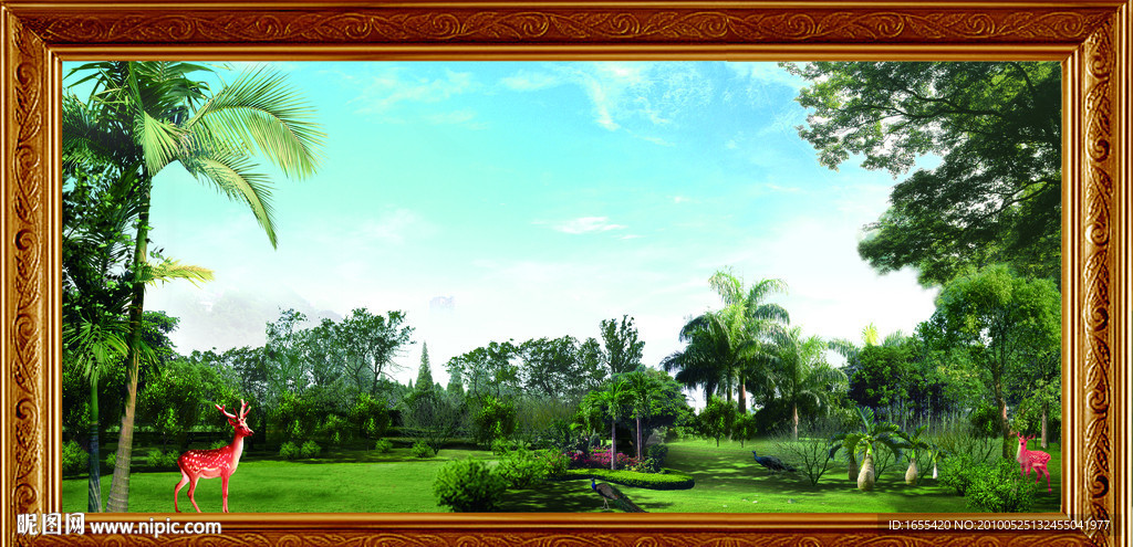 自然风景 山水风景 园林风景 挂画