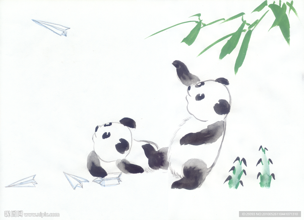熊猫纸飞机
