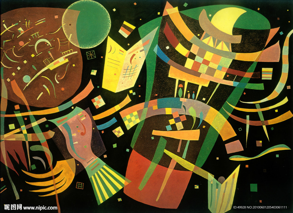 康定斯基抽象画