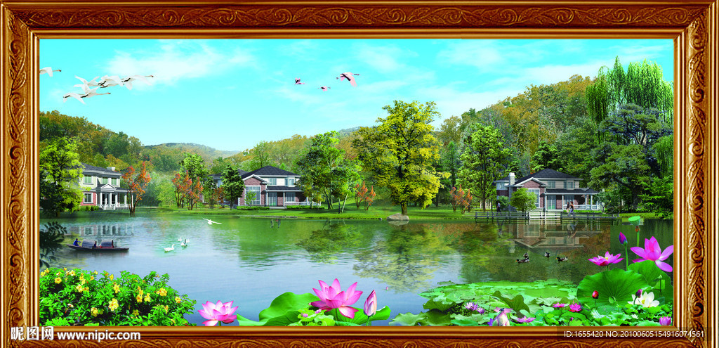 自然风景 山水风景 乡村风景 挂画