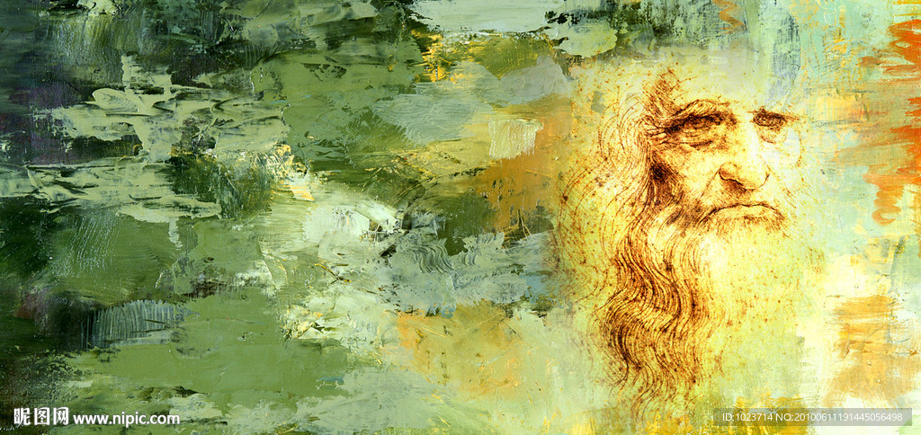 油画笔触达芬奇