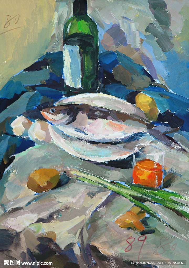 水粉静物画