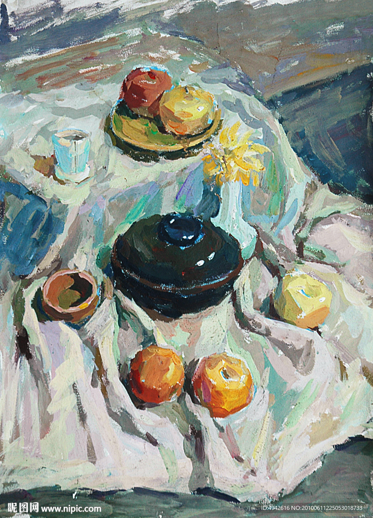 水粉静物画