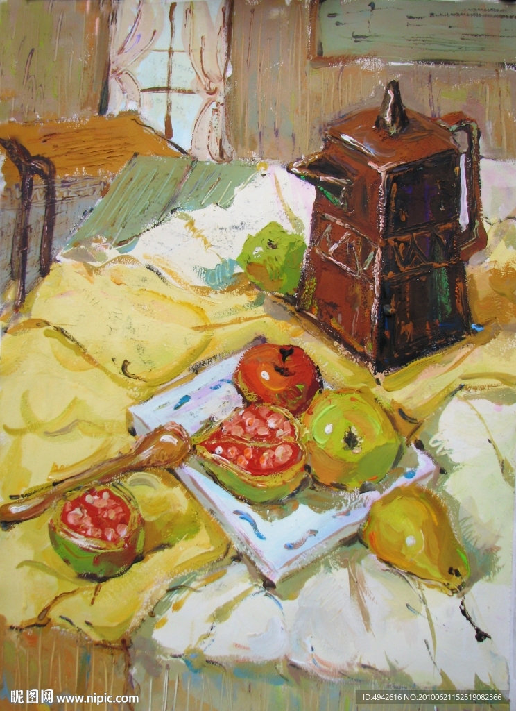 水粉静物画