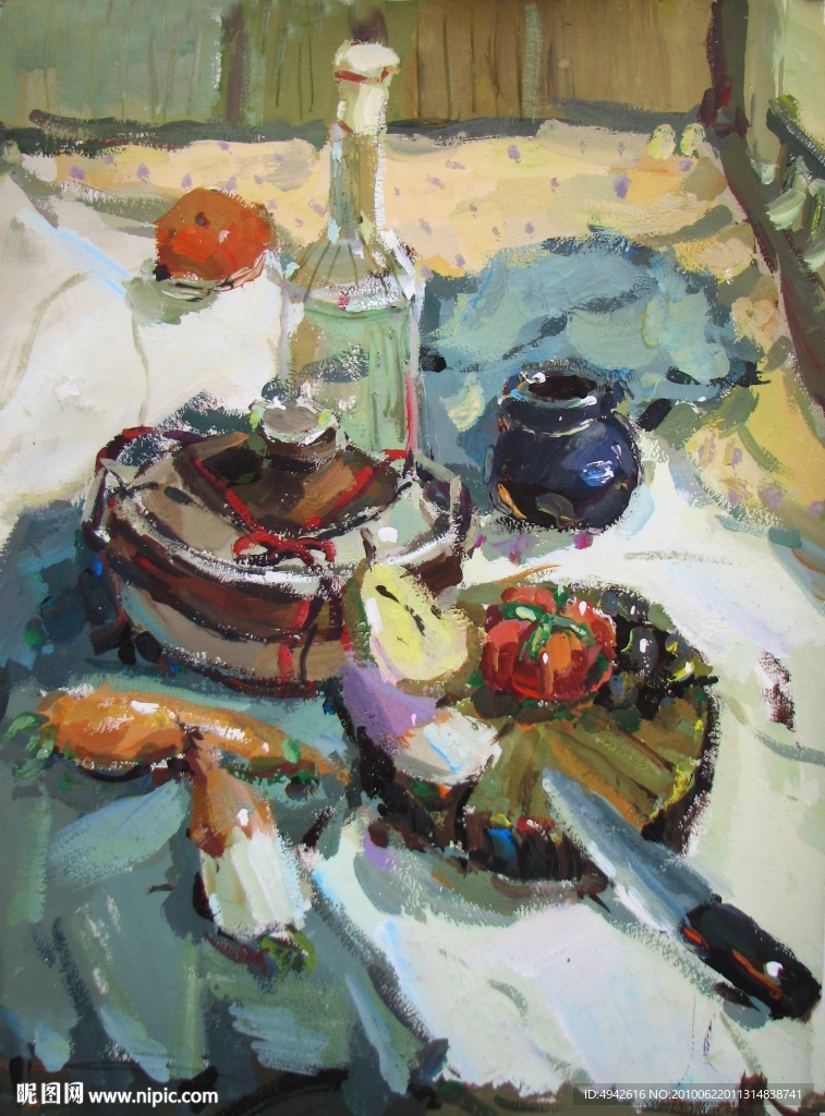 水粉静物画