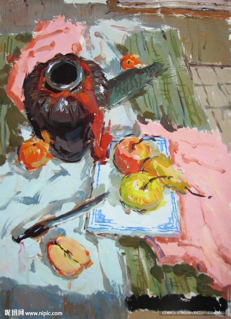 水粉静物画