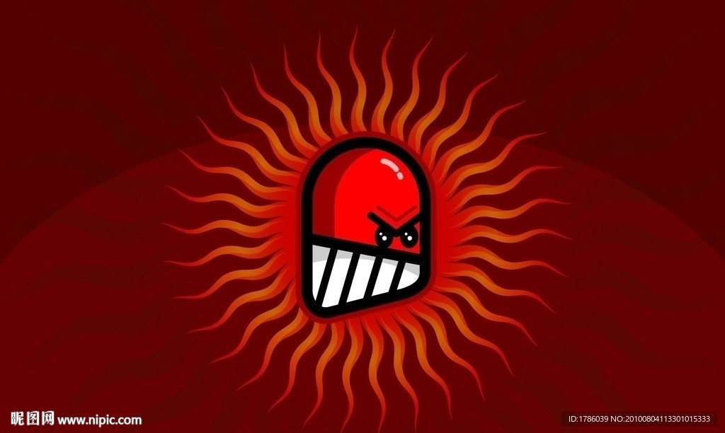 卡通发怒热火太阳