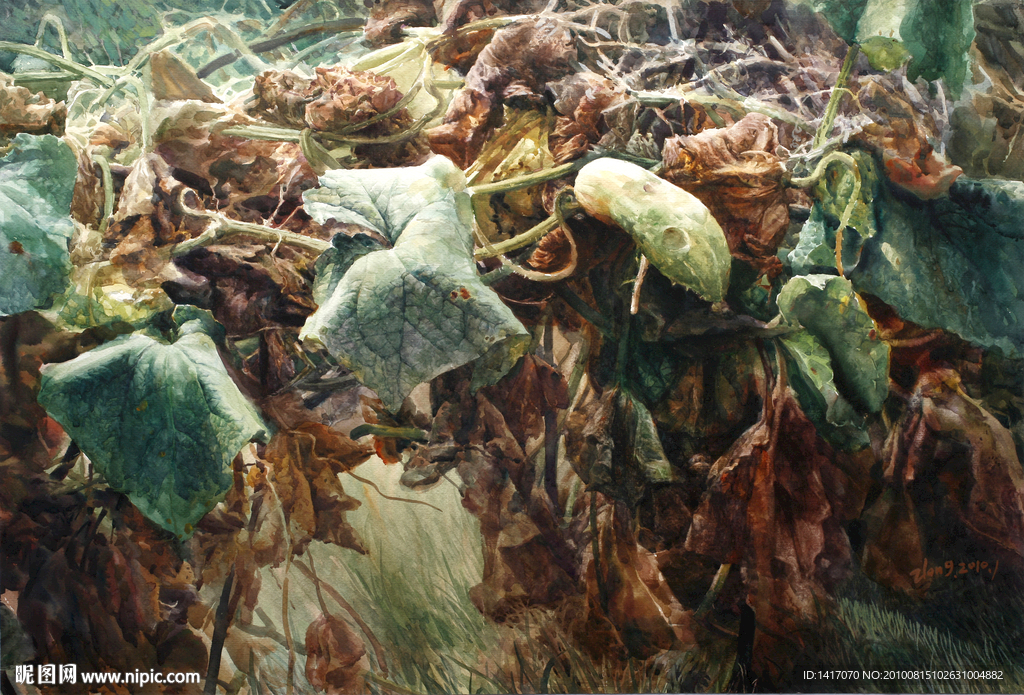 风景水彩（90X60厘米）