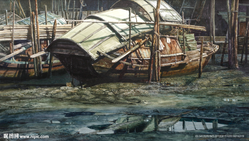 风景水彩（106X60厘米）