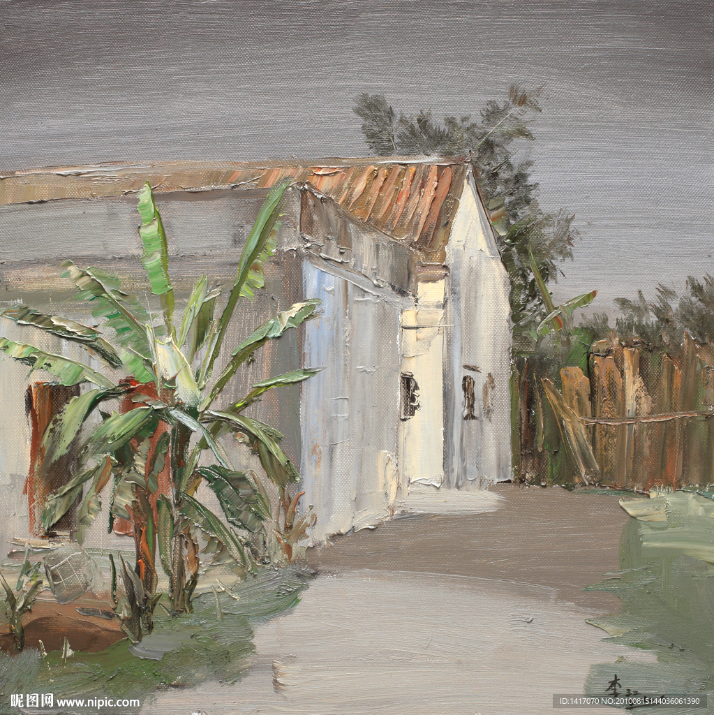 风景油画（60X80厘米）