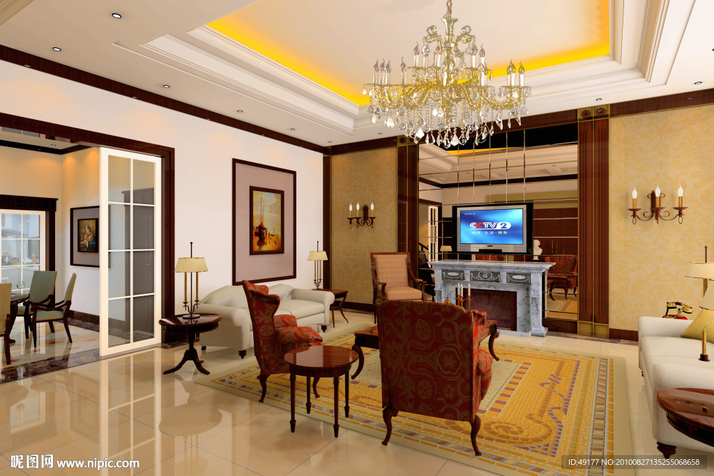 家装效果图设计 客厅