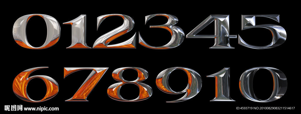 金字 黄金字 金属字 钛金字