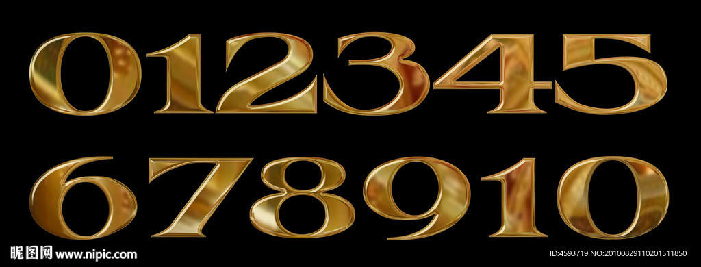 金字 黄金字 金属字 钛金字