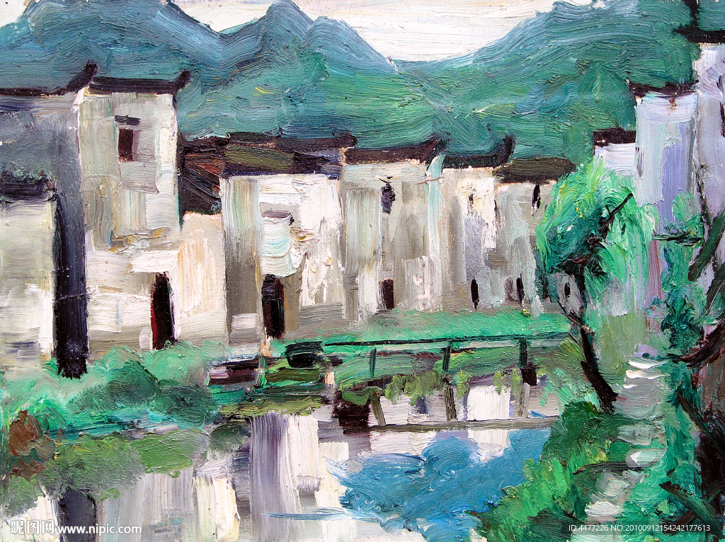 油画无框画
