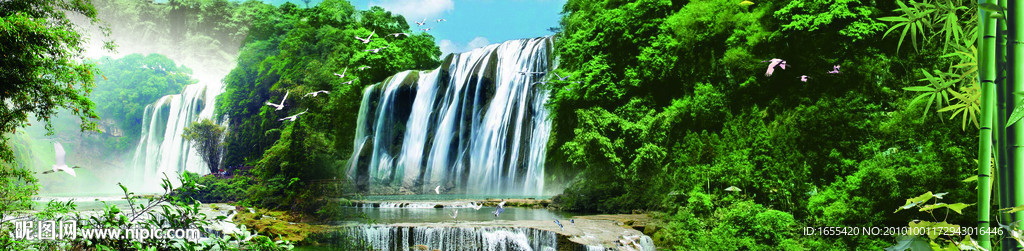 山水风景 自然风景 挂画 中堂画图片