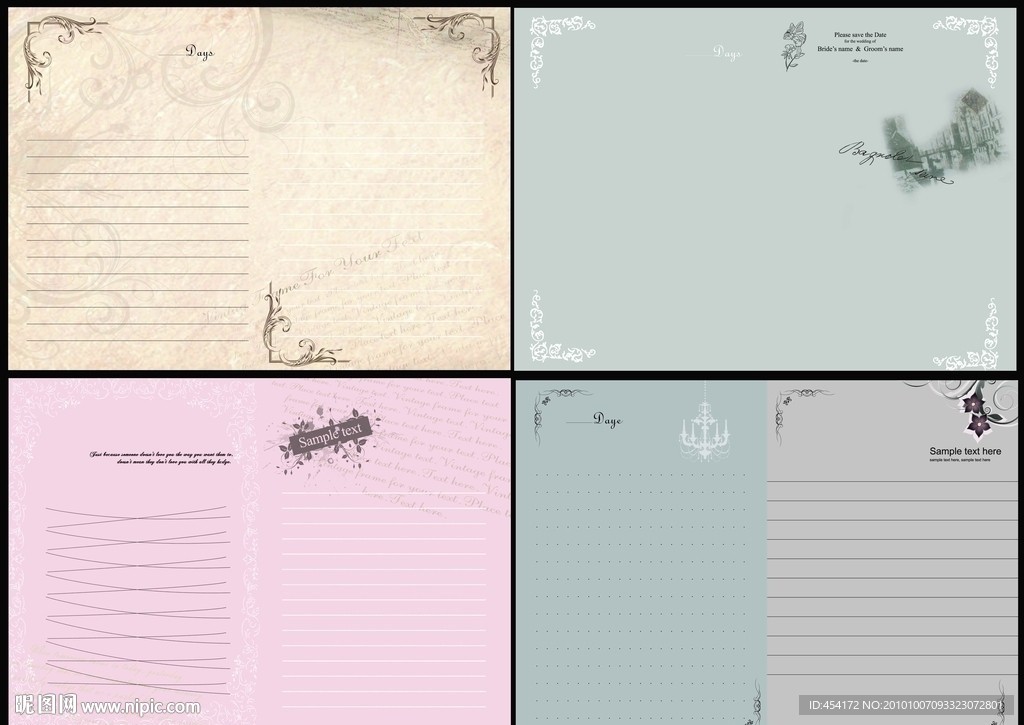 复古欧式风格本本