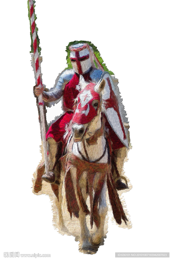 动物油画 骑士油画 人物油画