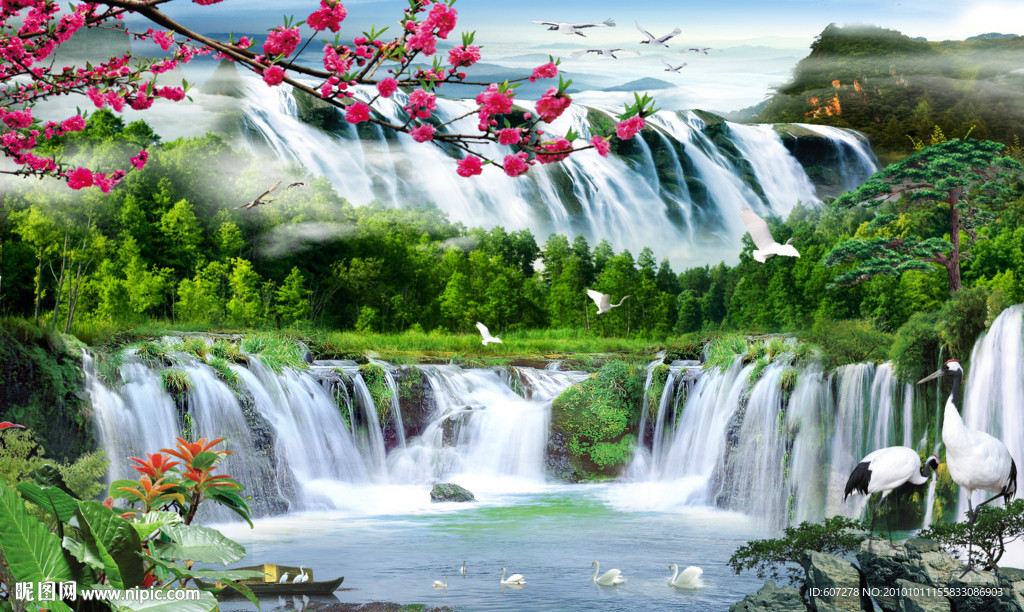 山水画 山水风景