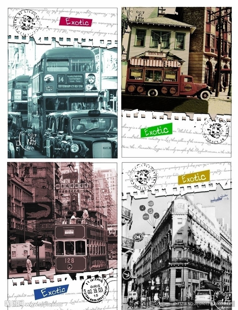 异国风情怀旧本本设计