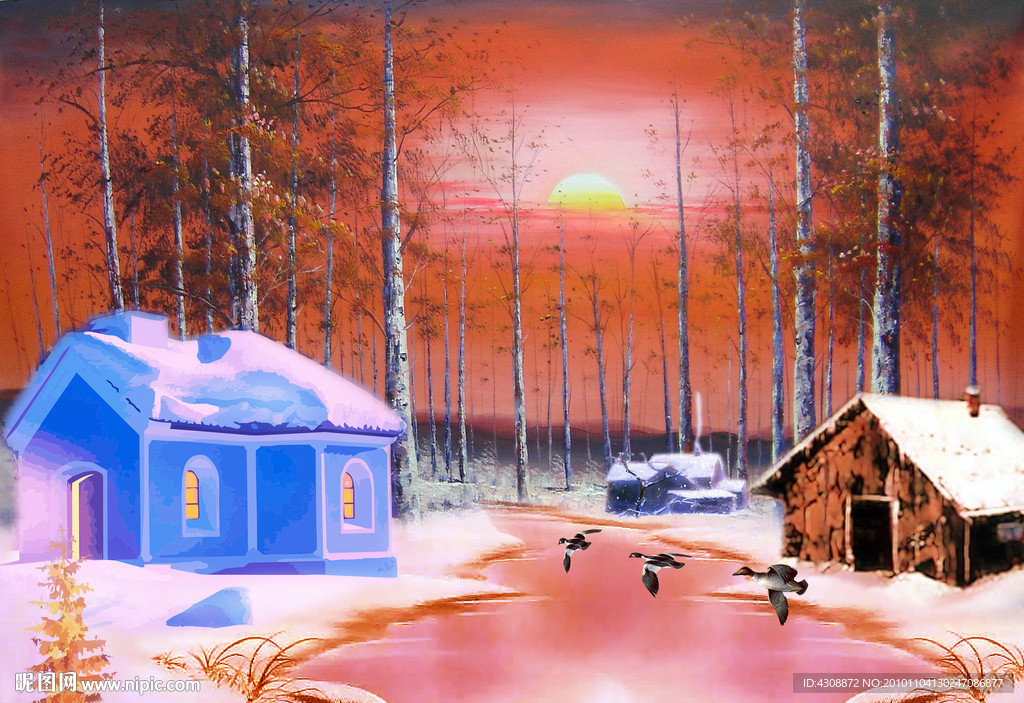 油画风景