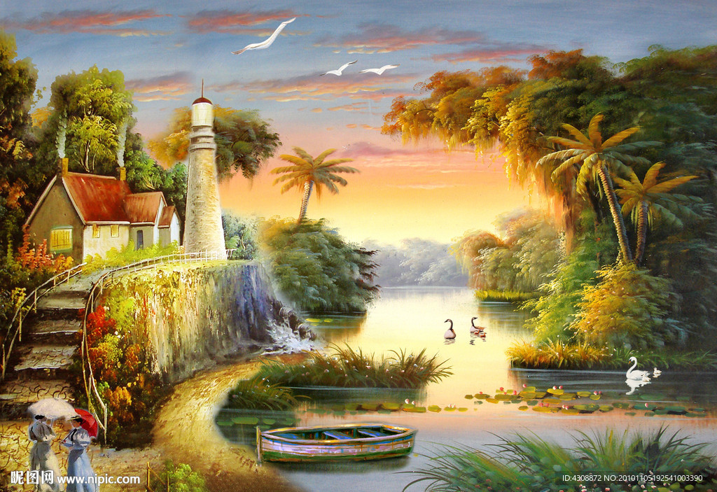 油画风景