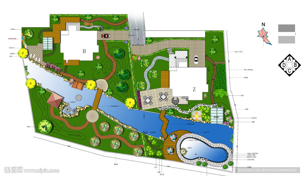 高档别墅花园设计