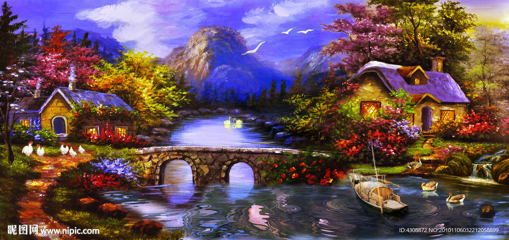 油画风景