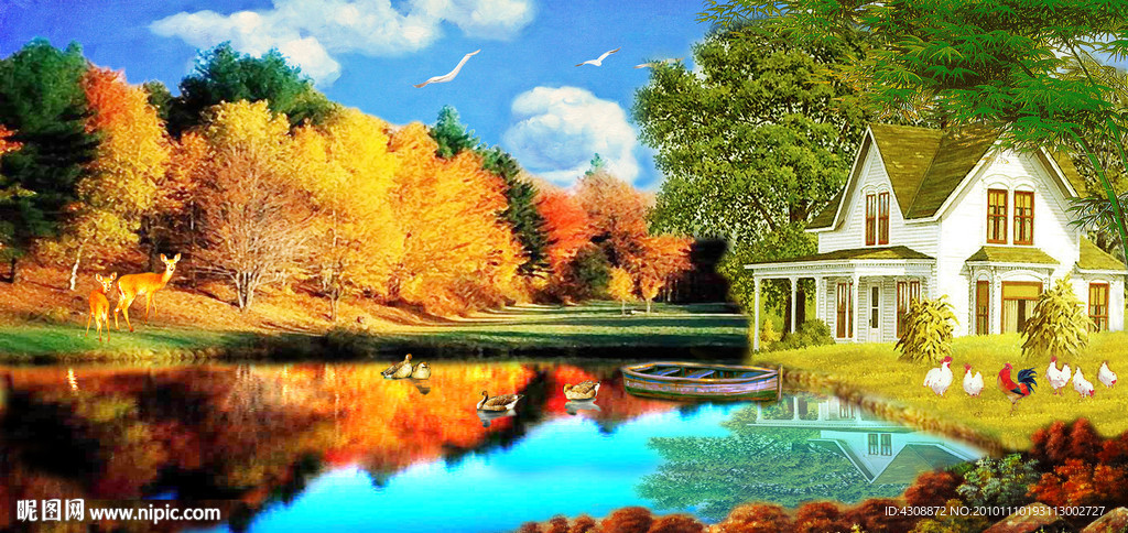 油画风景