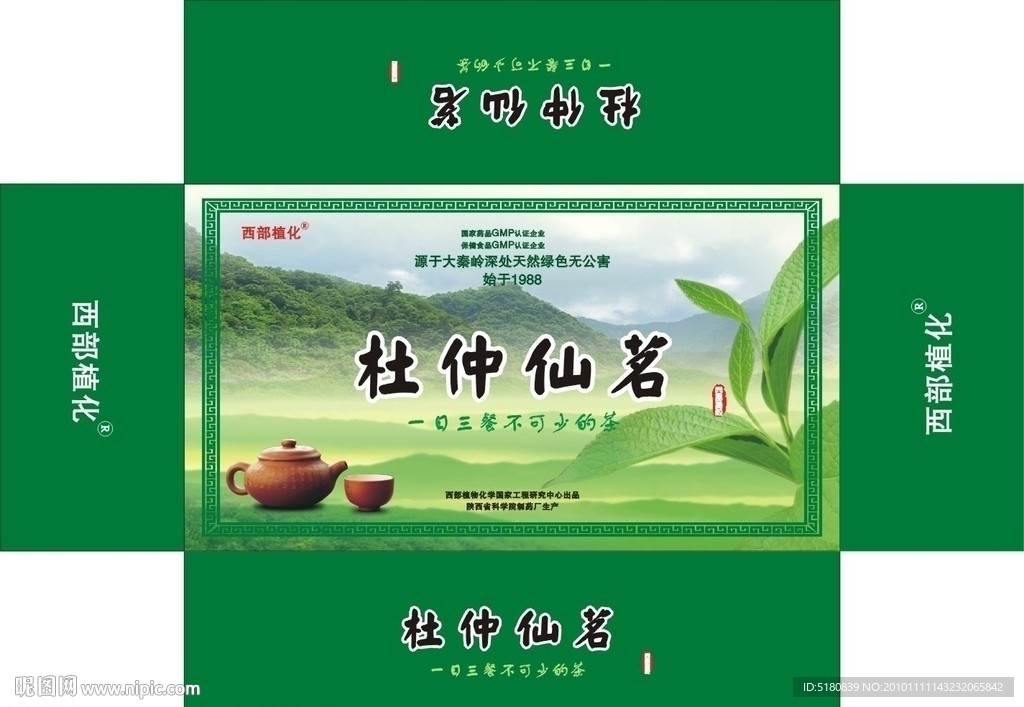 杜仲仙茗 杜仲茶 盒子包装