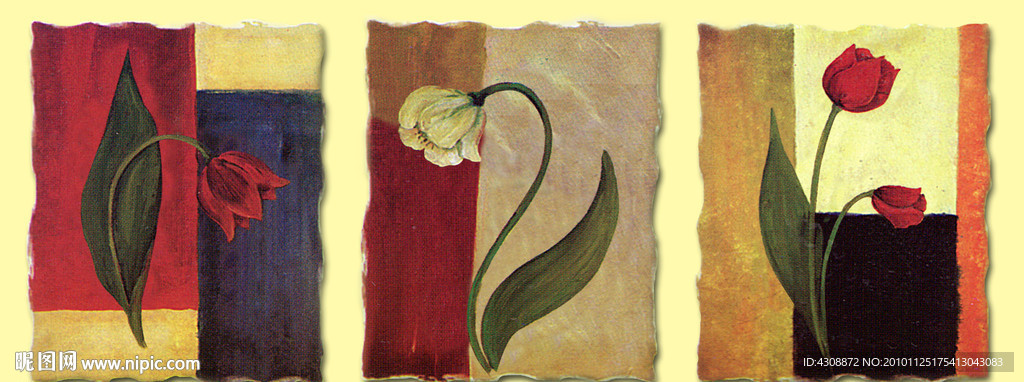 花卉油画