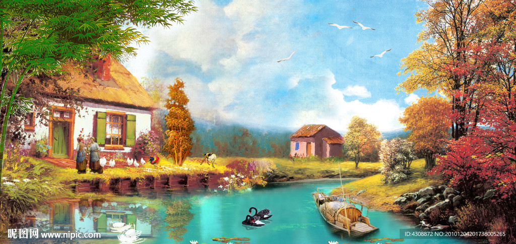 油画风景
