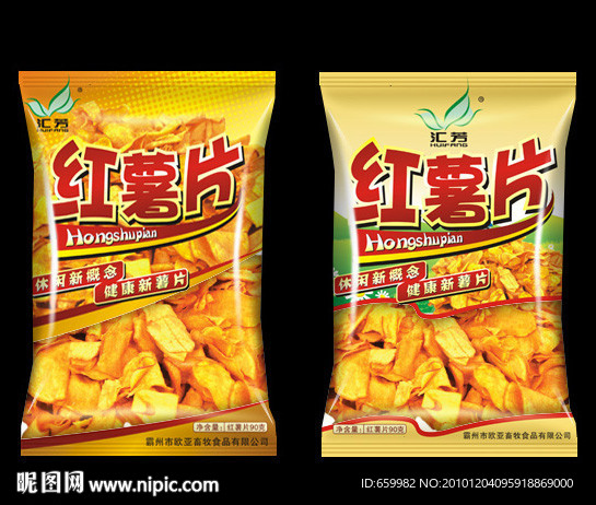 红薯片包装