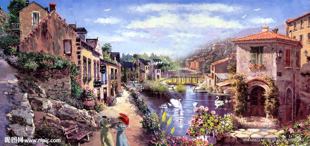油画风景