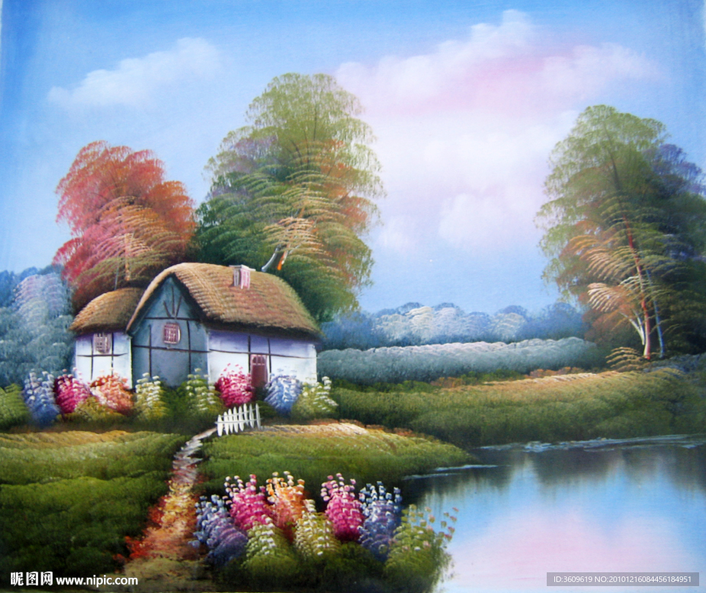 欧美手绘风景油画