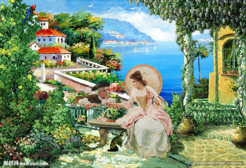 油画风景