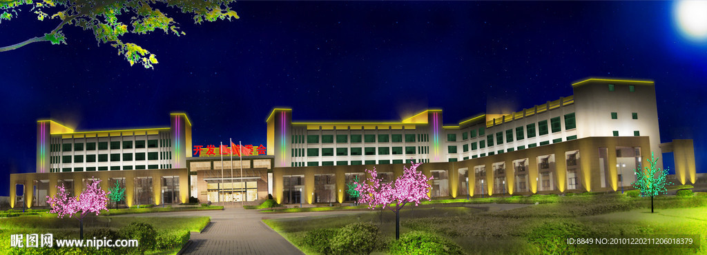 管委会楼体亮化