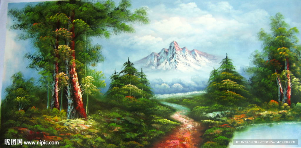 欧美手绘风景油画