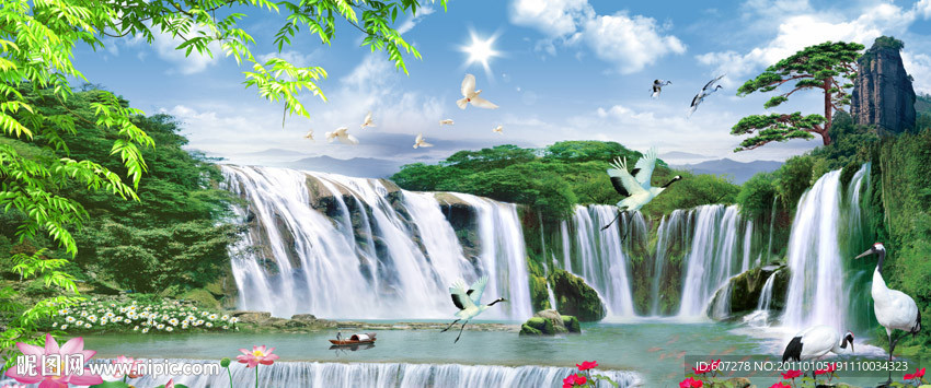 流水生财 财源滚滚